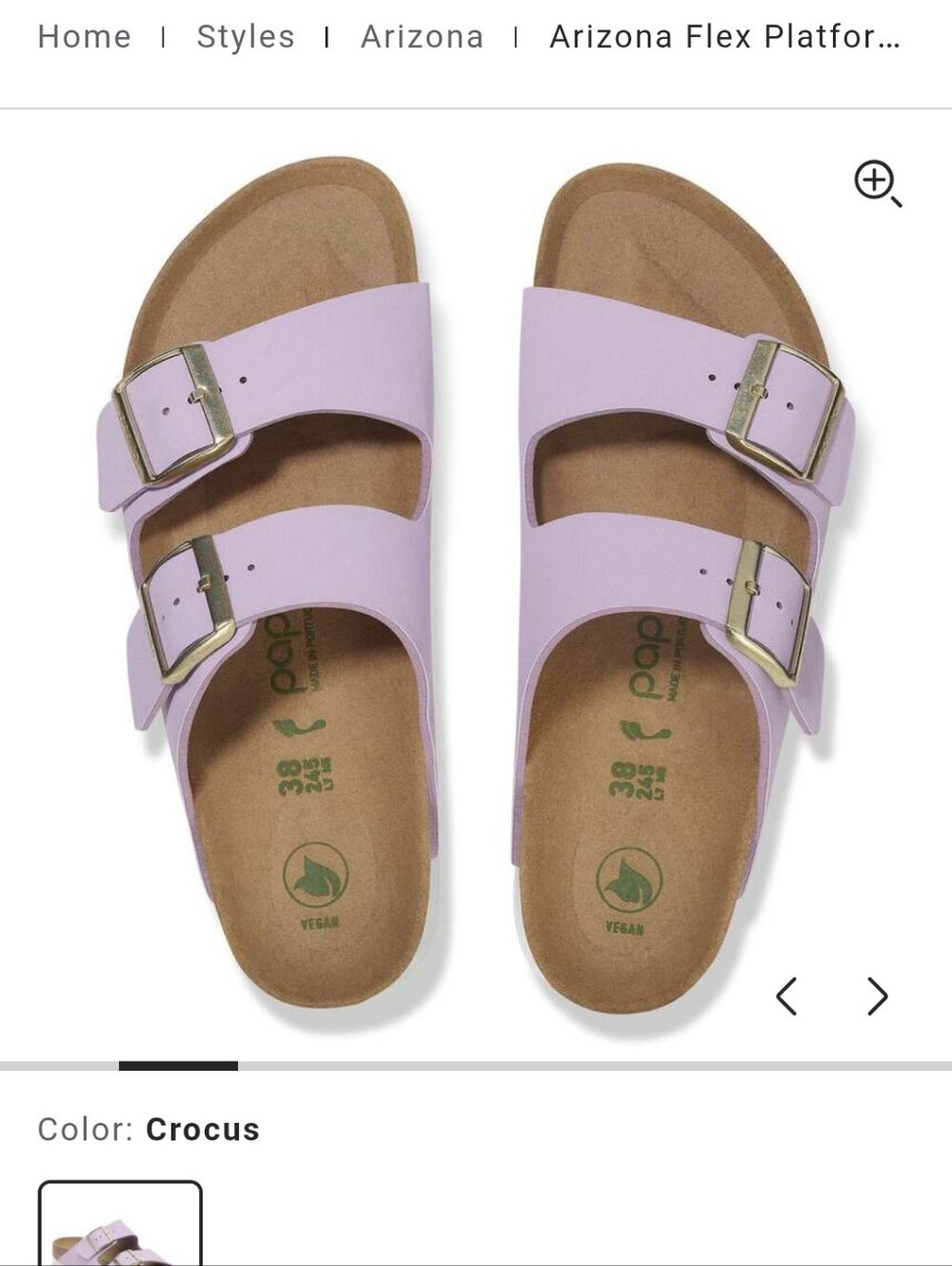 Papillio® by BIRKENSTOCK Arizona Flex Platform size 40 purple - Picture 11 of 11